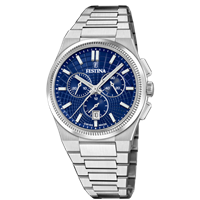 Montre Festina Homme Swiss Made Rivé in Acier F20059/2 - F20059/2